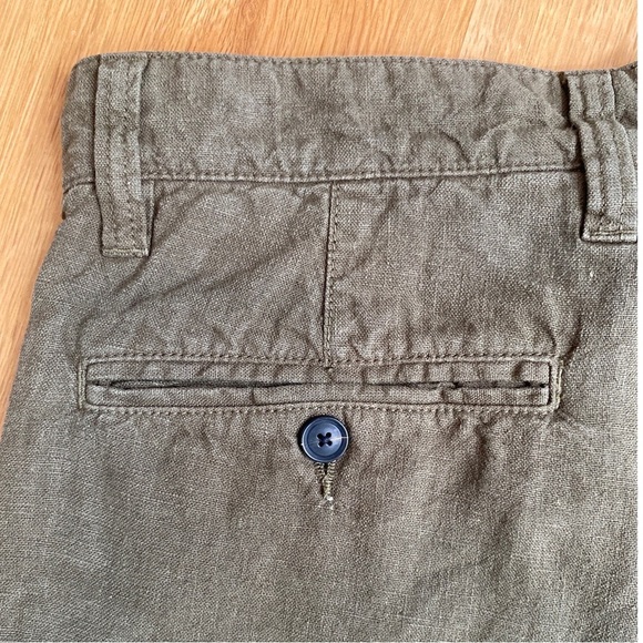 John Varvatos Men's Johnny Flat Front Shorts Olive Green Size 30 - Picture 5 of 9